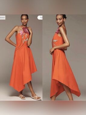 anthropologie photorealistic silk dress Photorealistic Silk Dress